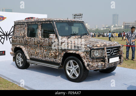 Bombay, Inde - Le 26 janvier 2013 : Mercedes-Benz G 55 AMG KOMPRESSOR à Bombay super car show Banque D'Images