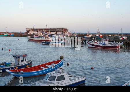 Birdlington Harbour, Yorkshire, Angleterre, Royaume-Uni Banque D'Images