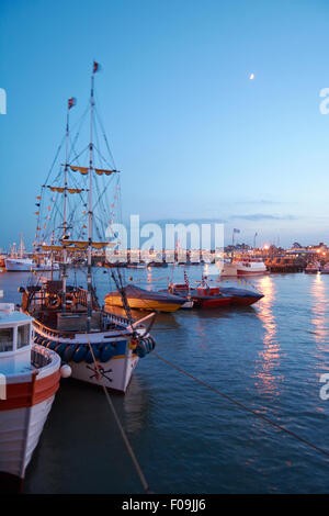 Birdlington Harbour, Yorkshire, Angleterre, Royaume-Uni Banque D'Images