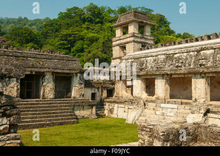 Tour d'astronomie dans la région de Palacio, Palenque, Mexique Banque D'Images