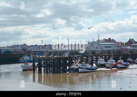 Birdlington Harbour, Yorkshire, Angleterre, Royaume-Uni Banque D'Images