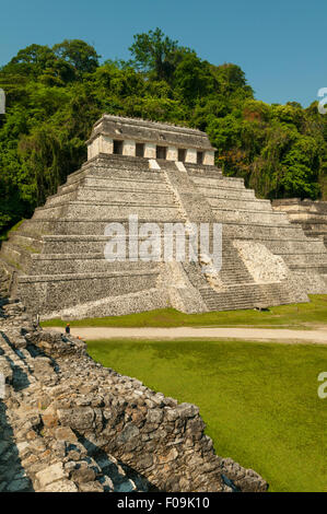 Temple des Inscriptions de Palenque, Mexique, Banque D'Images