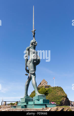 Statue Verity par Damien Hirst à Ilfracombe Devon UK Banque D'Images