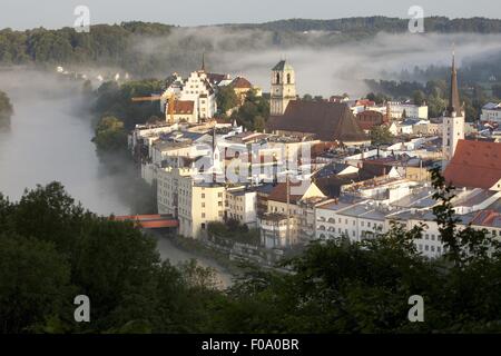 Wasserburg am Inn à Rosenheim, Bavière, Allemagne Banque D'Images