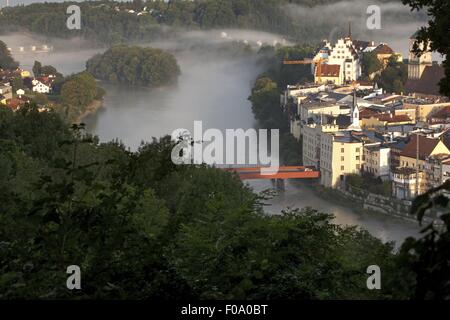 Wasserburg am Inn à Rosenheim, Bavière, Allemagne Banque D'Images