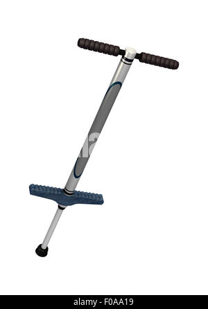 Numérique 3D render of a Pogo Stick isolé sur fond blanc Banque D'Images