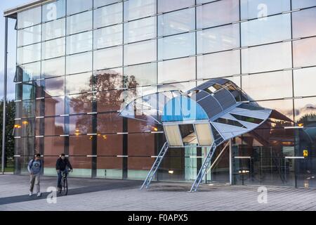 Façade de faculté de génie à Freiburg, Allemagne Banque D'Images