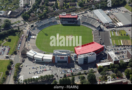 Vue aérienne de l'Unis Old Trafford Cricket Ground à Manchester Banque D'Images