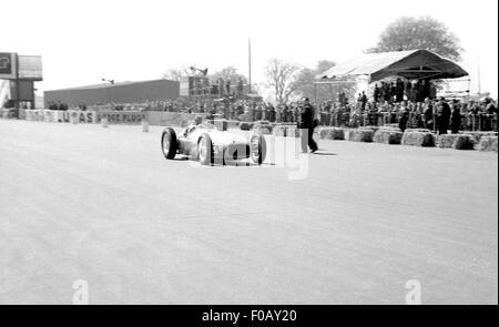 RAYMOND MAYS BRM V16 DEMO TOUR, British GP Silverstone 1950 Banque D'Images