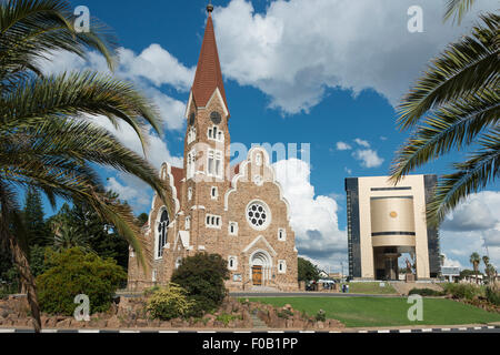 Christ Church (Christuskirche) et National Museum, Fidel Castro Street, Windhoek, Khomas Windhuk (région), République de Namibie Banque D'Images