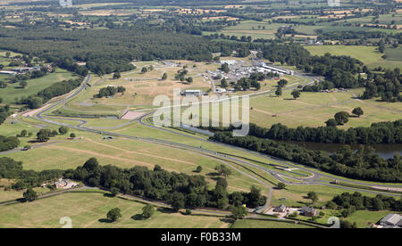 Vue aérienne de la piste de course de voiture Oulton Park circuit dans Cheshire, Royaume-Uni Banque D'Images