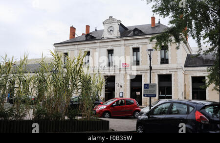 La gare de la gare de Cahors POUR LA SNCF - Cahors est la ville principale du département du Lot en Midi Pyrénées salon du sud ouest France Banque D'Images