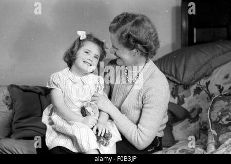 Portrait d'une mère et de sa fille Banque D'Images