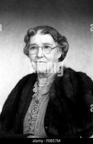 Portrait d'une dame âgée. Banque D'Images