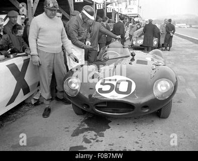 Mike Hawthorn's Jaguar D-Type Banque D'Images