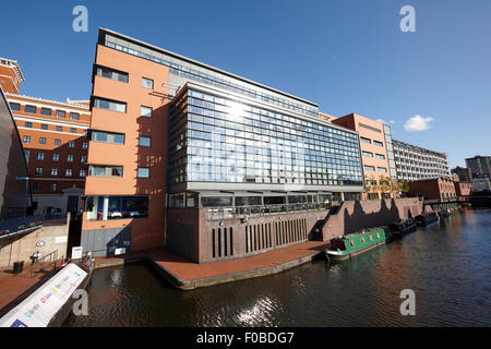 4 brindley place nouveau bureau de développement dans la zone de navigation du canal de Birmingham, Birmingham UK Banque D'Images