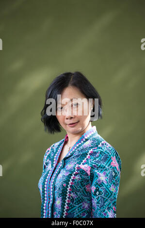 Écrivain malaisien, Chiew-Siah Tei, apparaissant au Edinburgh International Book Festival 2014. Edinburgh, Royaume-Uni. 21 Jeudi Banque D'Images