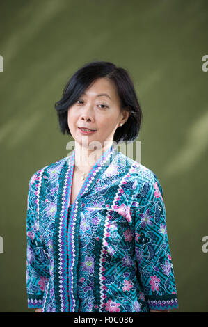 Écrivain malaisien, Chiew-Siah Tei, apparaissant au Edinburgh International Book Festival 2014. Edinburgh, Royaume-Uni. 21 Jeudi Banque D'Images