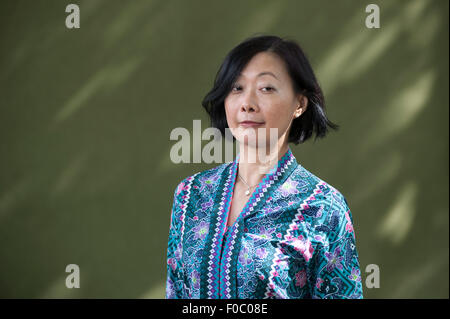 Écrivain malaisien, Chiew-Siah Tei, apparaissant au Edinburgh International Book Festival 2014. Edinburgh, Royaume-Uni. 21 Jeudi Banque D'Images