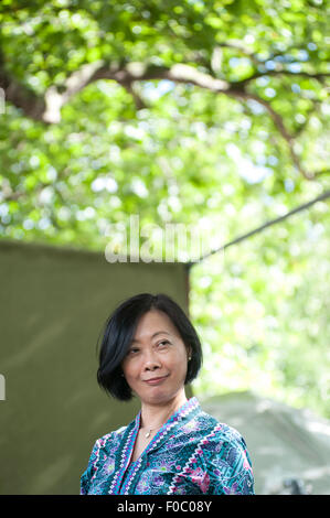 Écrivain malaisien, Chiew-Siah Tei, apparaissant au Edinburgh International Book Festival 2014. Edinburgh, Royaume-Uni. 21 Jeudi Banque D'Images