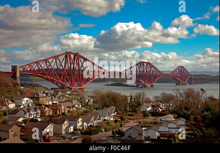 Forth Rail Bridge North Queensferry Fife Scotland UK Banque D'Images