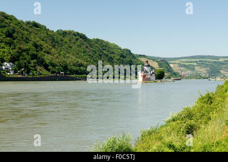 Pfalzgrafenstein, Burg, Pfalz, steinernes, Schiff Banque D'Images