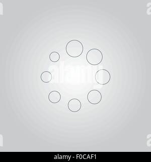 Chargement, Streaming, mise en tampon, jouer, rendez-vous. Veuillez patienter... Illustration de Vecteur