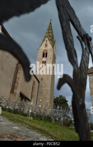 Églises de Villanders, la sacristie de l'église paroissiale Banque D'Images