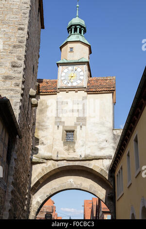 Markus Tower, Rothenburg ob der Tauber, Franconia, Bavaria, Germany Banque D'Images