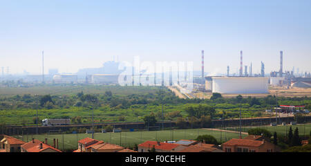 Le terminal de gaz méthane à Fos-sur-Mer Port en Provence France Banque D'Images