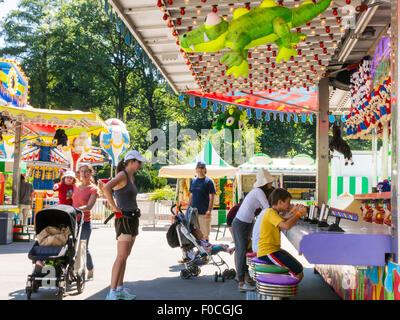 Victorian Gardens, Carnaval à Central Park, NYC Banque D'Images