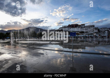 Palais du Potala au Tibet, Chine Banque D'Images