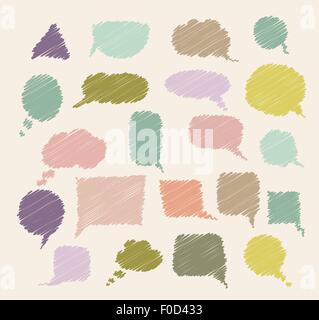 Jeu de bulles à la main Illustration de Vecteur