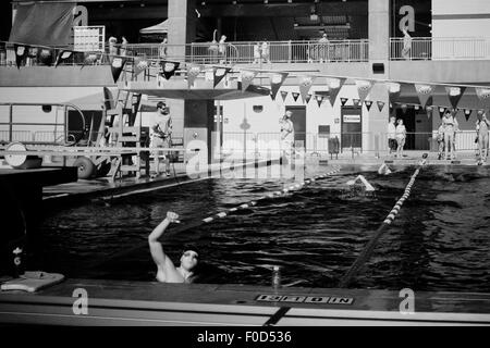 Des photographies infrarouges de Phillips 66 Championnats nationale de natation dimanche, Août 9, 2015 à San Antonio, Texas. 12Th Mar, 2015. © Mark Bahram Sobhani/ZUMA/Alamy Fil Live News Banque D'Images