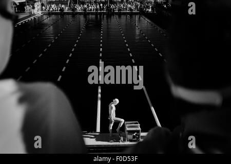 Des photographies infrarouges de Phillips 66 Championnats nationale de natation dimanche, Août 9, 2015 à San Antonio, Texas. 12Th Mar, 2015. © Mark Bahram Sobhani/ZUMA/Alamy Fil Live News Banque D'Images