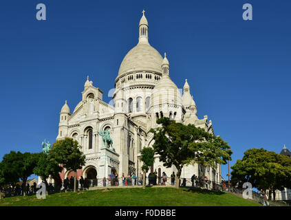 Cathédrale du Sacré Cœur, Montmartre, Paris, Île-de-France, France Banque D'Images