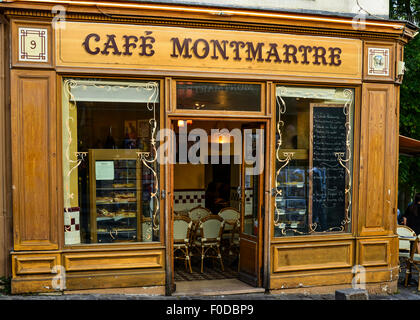 Café Montmartre, Paris, Région Ile-de-France, France Banque D'Images
