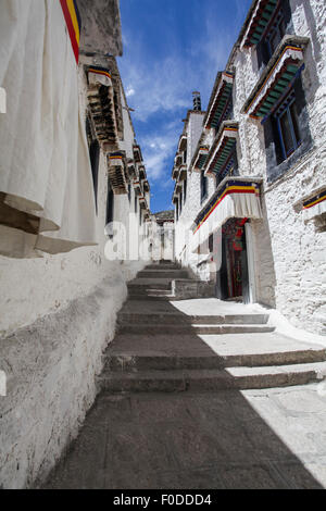 Monastère de Drepung au Tibet, Chine Banque D'Images