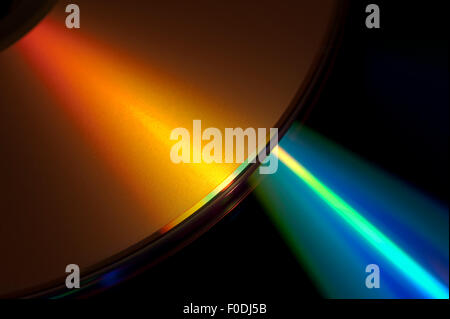 Au laser sur CD ROM Banque D'Images