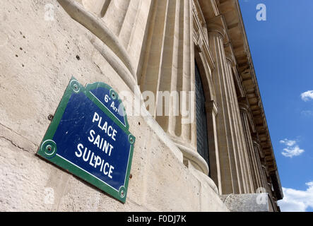 Place Saint Sulpice, Paris, France Banque D'Images