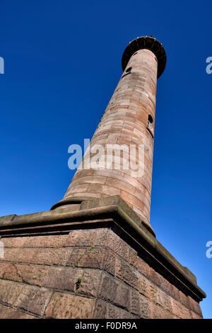 Une vue sur le phare de Pharos, également connu sous le nom de la partie supérieure en phare, Fleetwood, lancashire, uk Banque D'Images