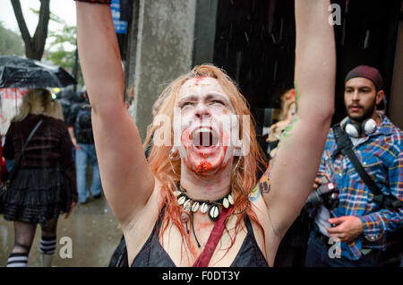 Zombie Walk à Montréal, 2012 Banque D'Images