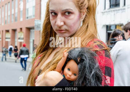 Zombie Walk à Montréal, 2012 Banque D'Images