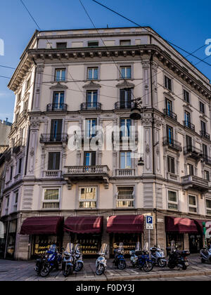 L''hôtel La Madonnina, Via Giuseppe Mazzini, Milan, Italie Banque D'Images