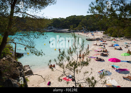 Cala en Turqueta, côte sud-ouest, près de Ciutadella, Minorque, Iles Baléares, Espagne, Europe Banque D'Images