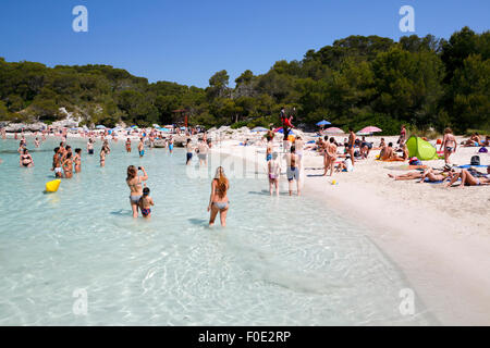 Cala en Turqueta, côte sud-ouest, près de Ciutadella, Minorque, Iles Baléares, Espagne, Europe Banque D'Images