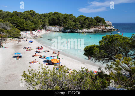 Cala en Turqueta, côte sud-ouest, près de Ciutadella, Minorque, Iles Baléares, Espagne, Europe Banque D'Images