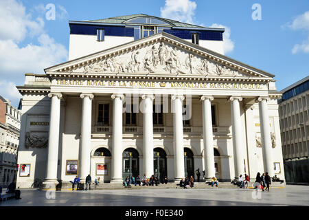 Theatre Royal de la monnaie au coeur de Bruxelles Banque D'Images