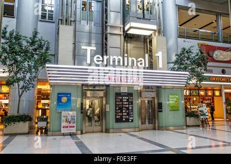Haneda Airport Terminal 1 Construction au Japon Banque D'Images
