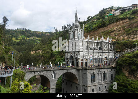 Sanctuaire de Las Lajas Ipiales, Colombie Banque D'Images